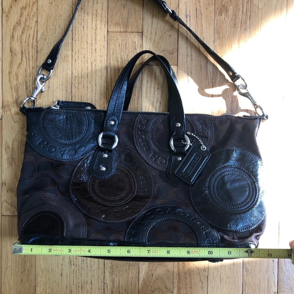 Coach Patchwork Ashley Leather Satchel Shoulder Bag - Picture 12 of 16